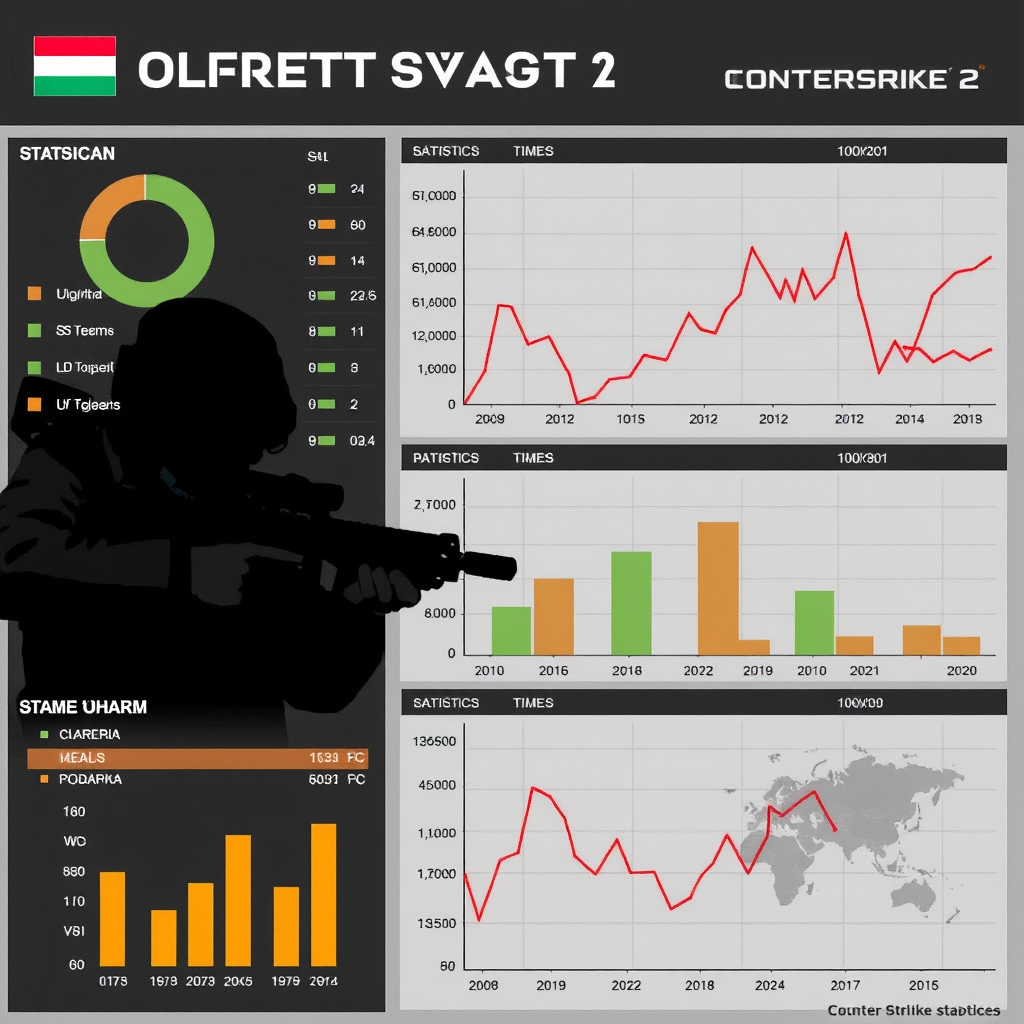 Counter-Strike 2 játékstatisztikák és elemzési grafikonok a magyar csapatok teljesítményéről